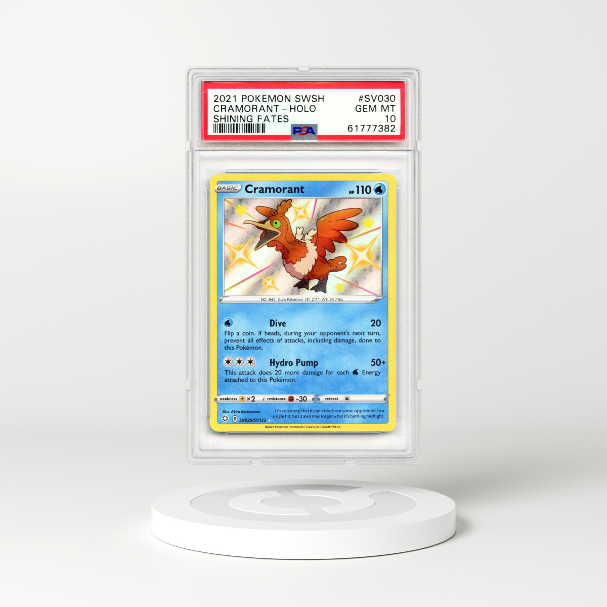 2021 Shining Fates #SV30 Cramorant - Holo (PSA 10 GEM MINT)