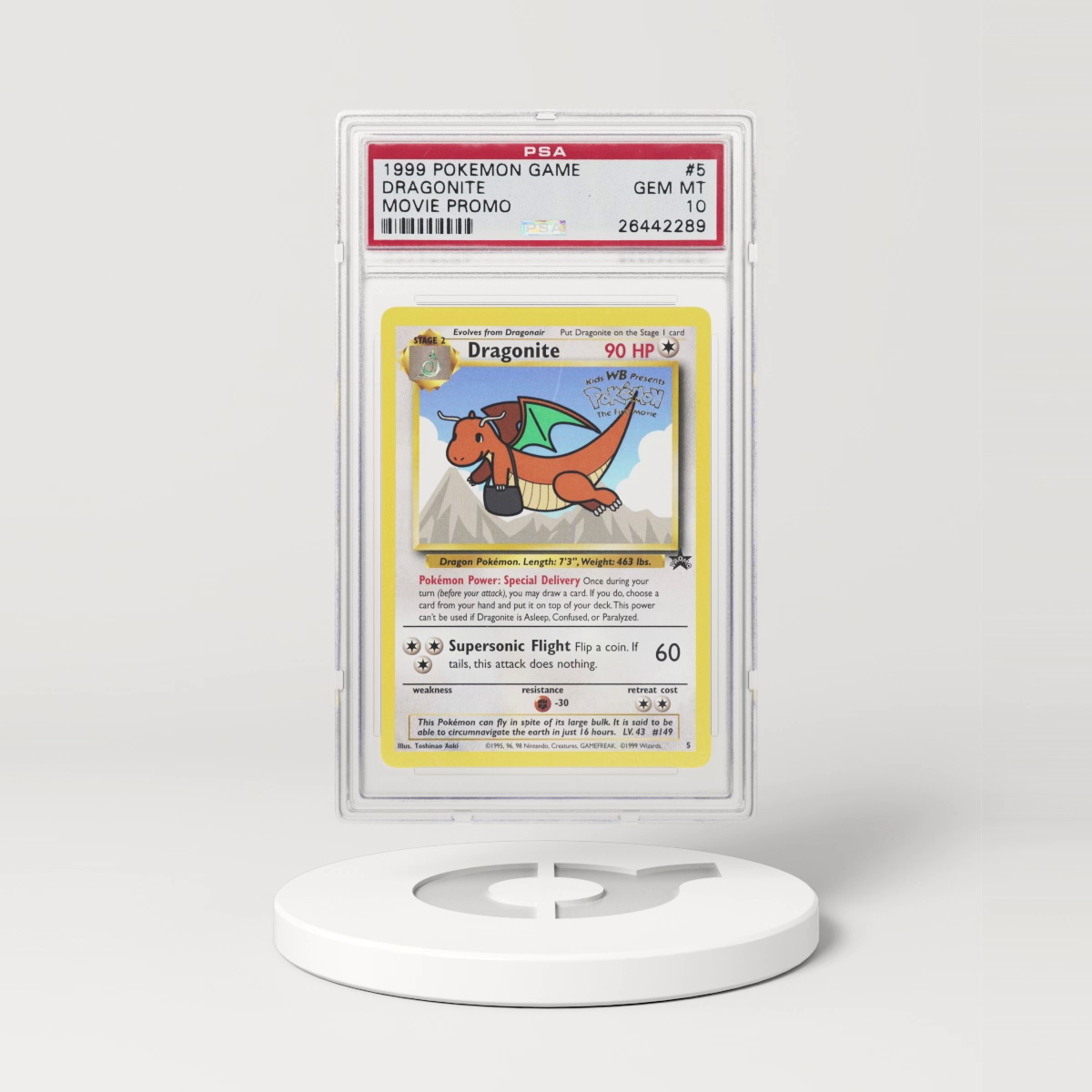 1999 Black Star Promo #5 Dragonite (PSA 10 GEM MINT)