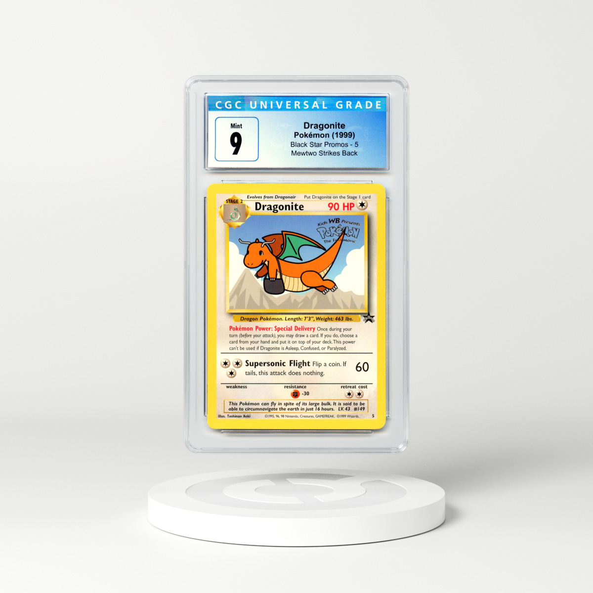 1999 Pokemon Movie Promo #5 Dragonite (CGC 9 MINT)