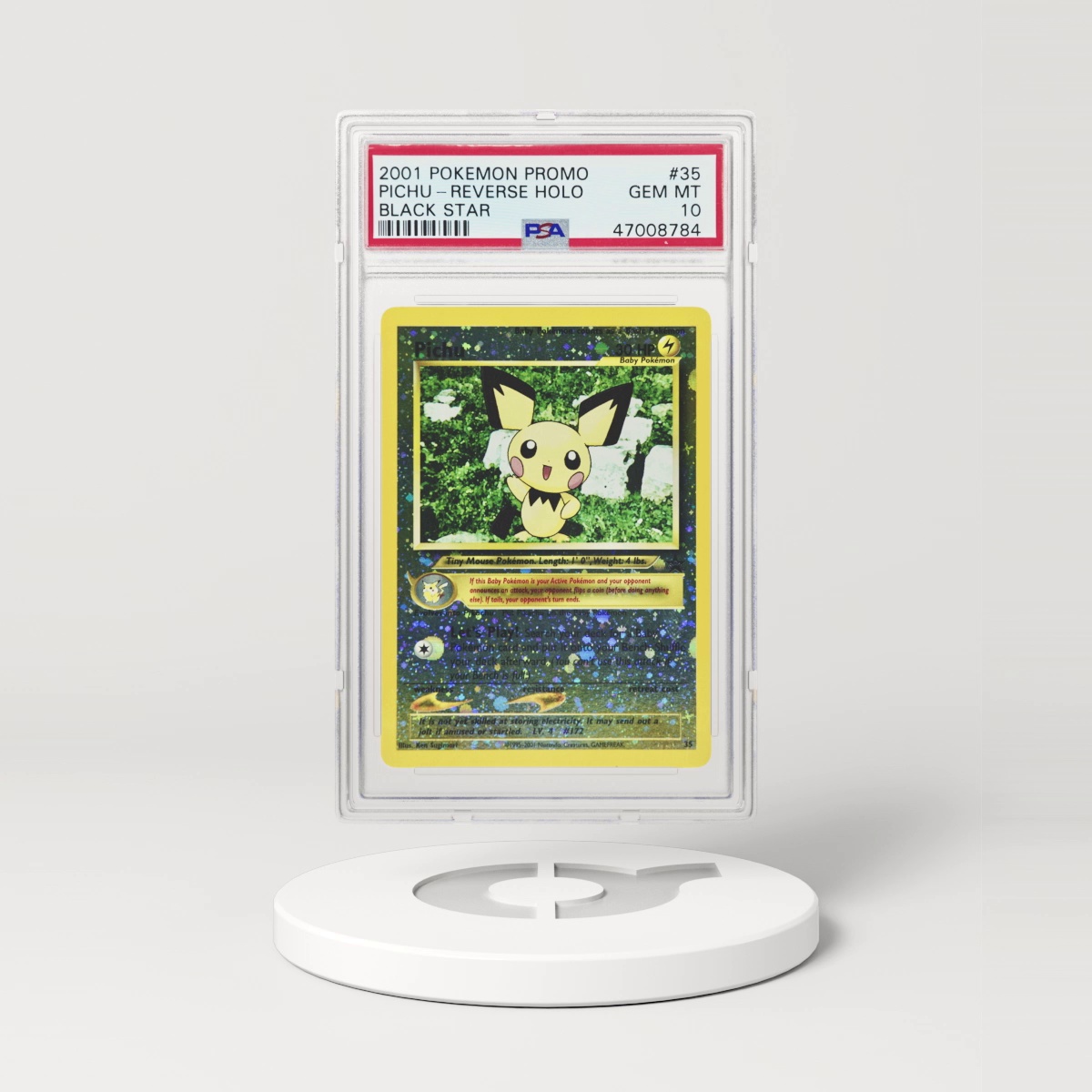 2001 Black Star Promo #35 Pichu - Holo (PSA 10 GEM MINT)