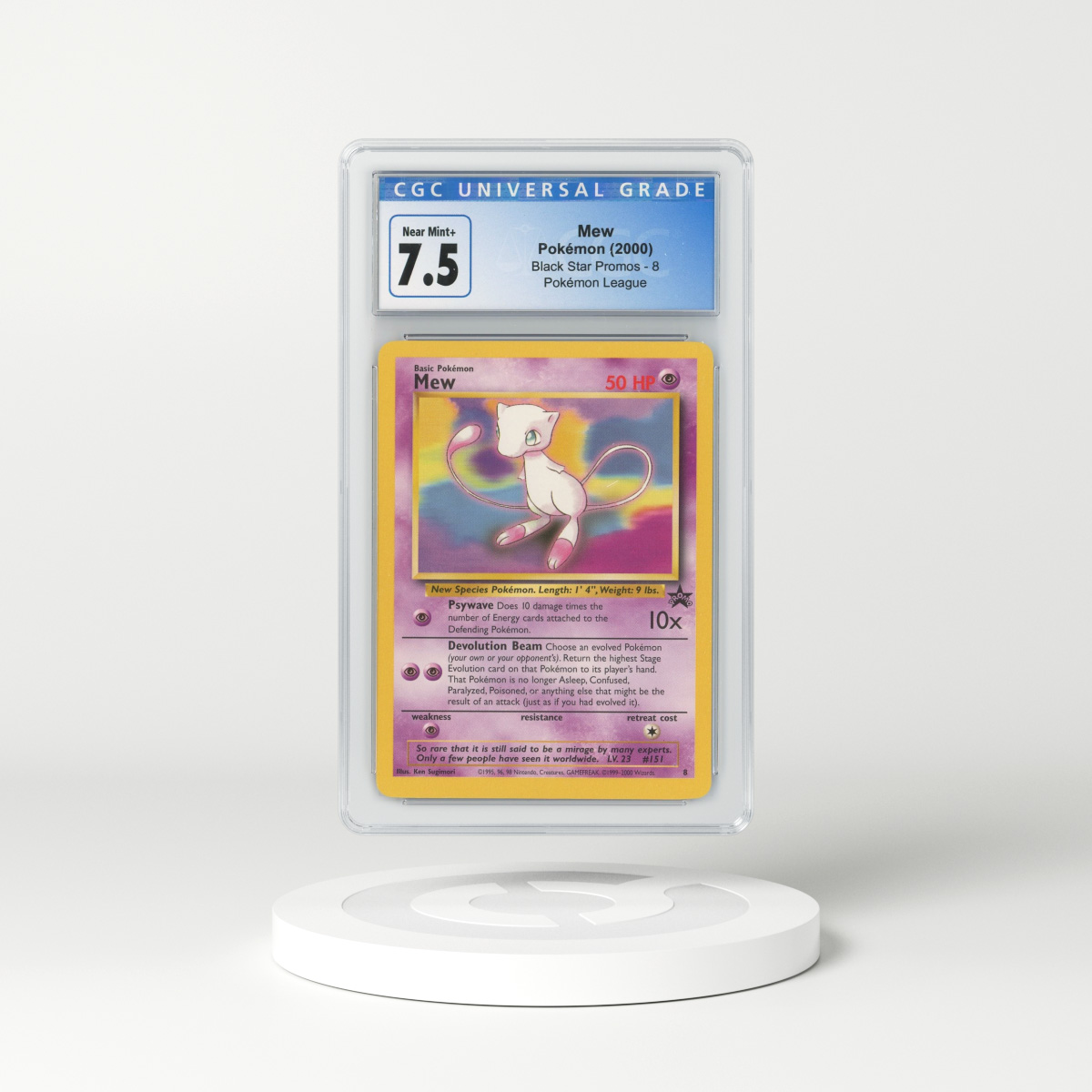 2000 DP Black Star Promos Mew (CGC 7.5 NM+)