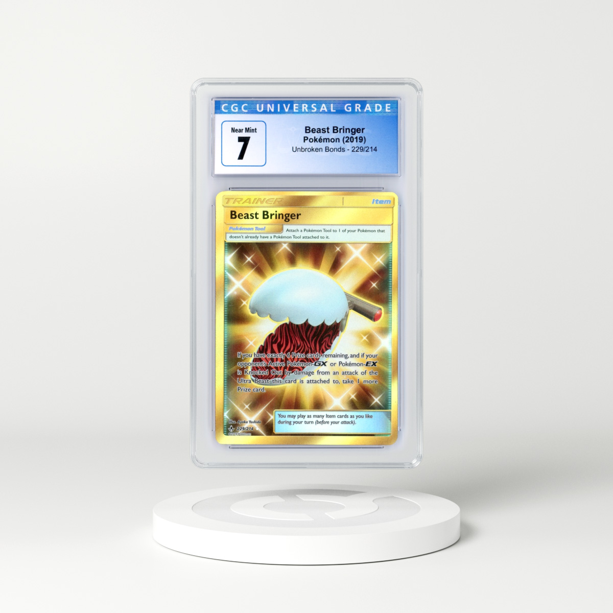 2019 Unbroken Bonds #229 Beast Bringer - Holo (CGC 7 NM)