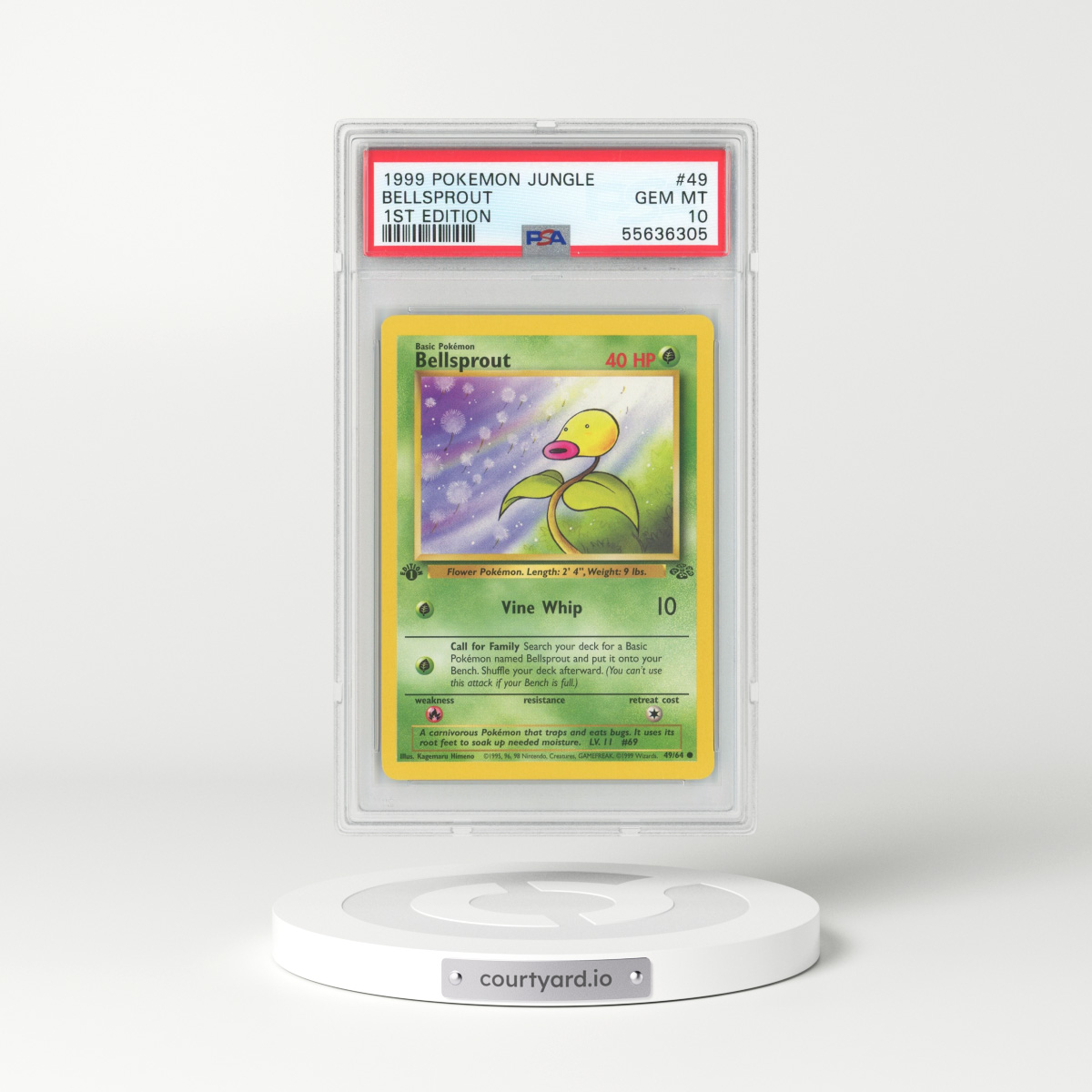 1999 Jungle #49 Bellsprout - 1st Edition (PSA 10 GEM MINT)
