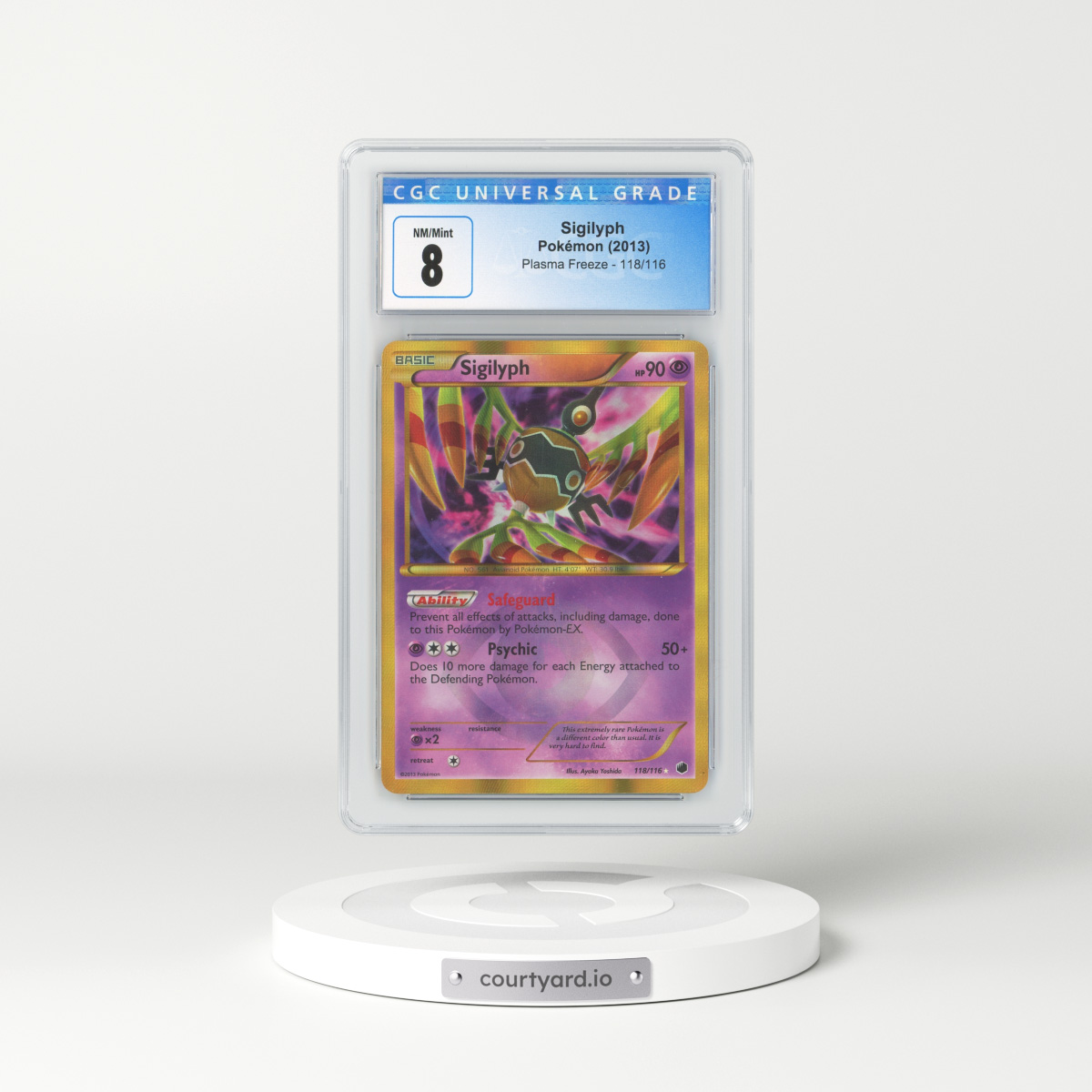 2013 Plasma Freeze #118 Sigilyph - Holo (CGC 8 NM-MT)