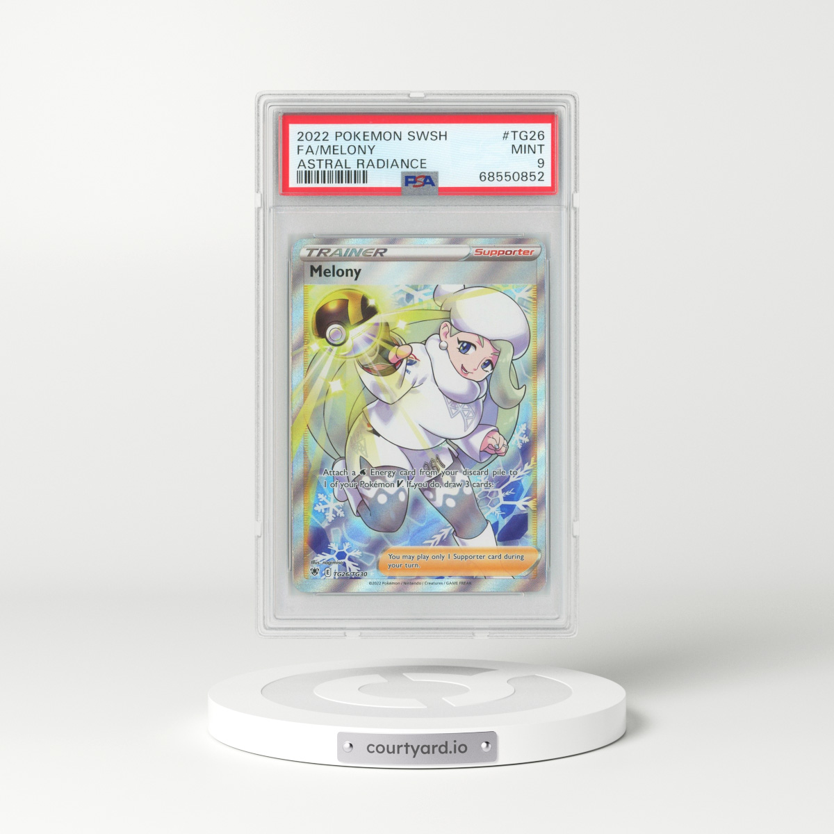 2022 Astral Radiance #TG26 Melony - Full Art Holo (PSA 9 MINT)