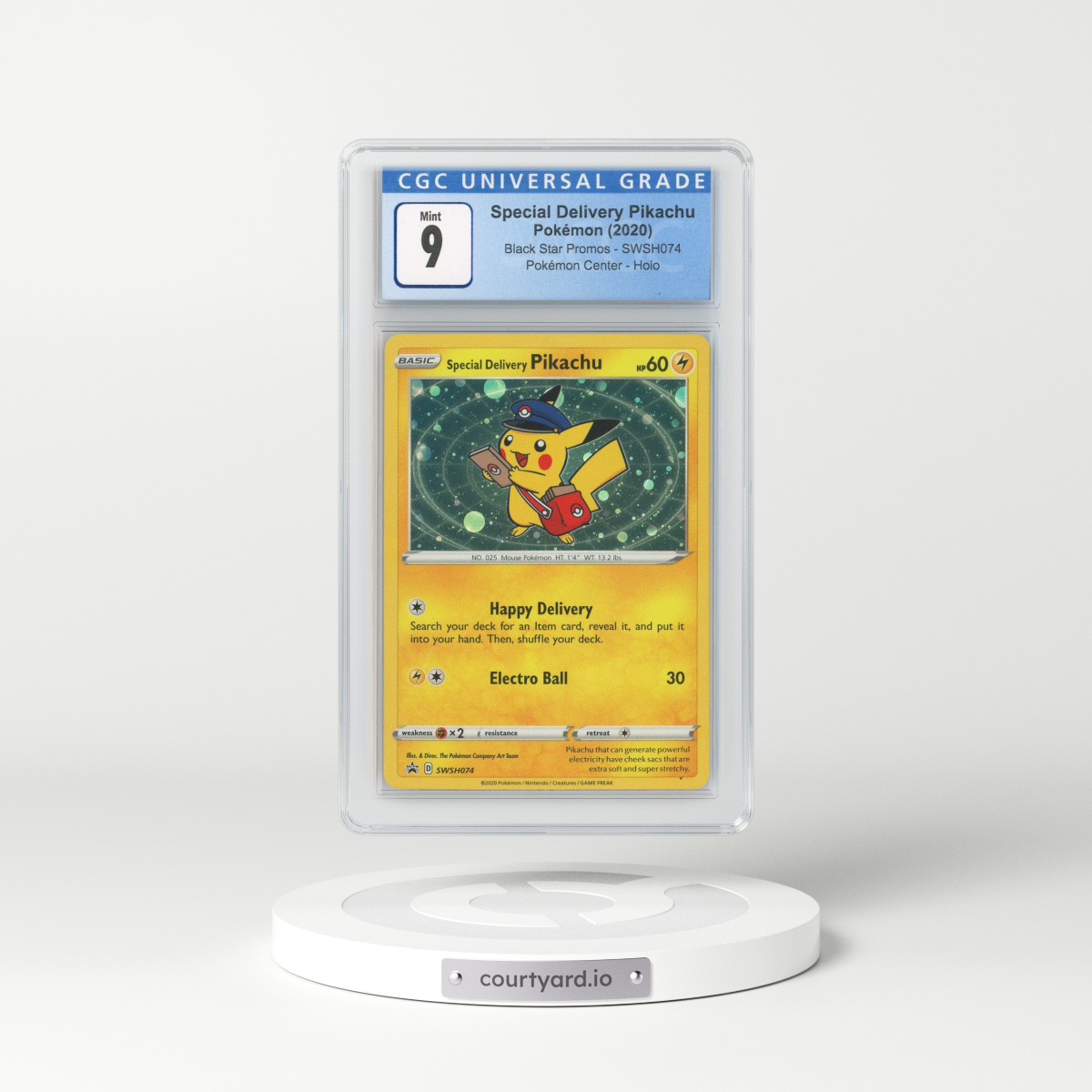2020 Black Star Promos #SWSH074 Special Delivery Pikachu - Holo (CGC 9 MINT)