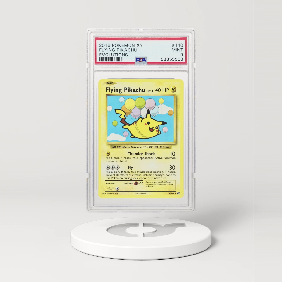 2016 XY #110 Flying Pikachu (PSA 9 MINT)