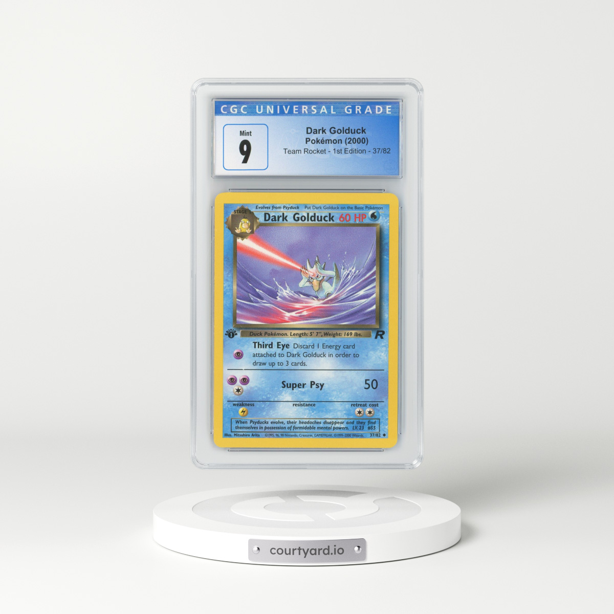 2000 Team Rocket #37 Dark Golduck - 1st Edition (CGC 9 MINT)