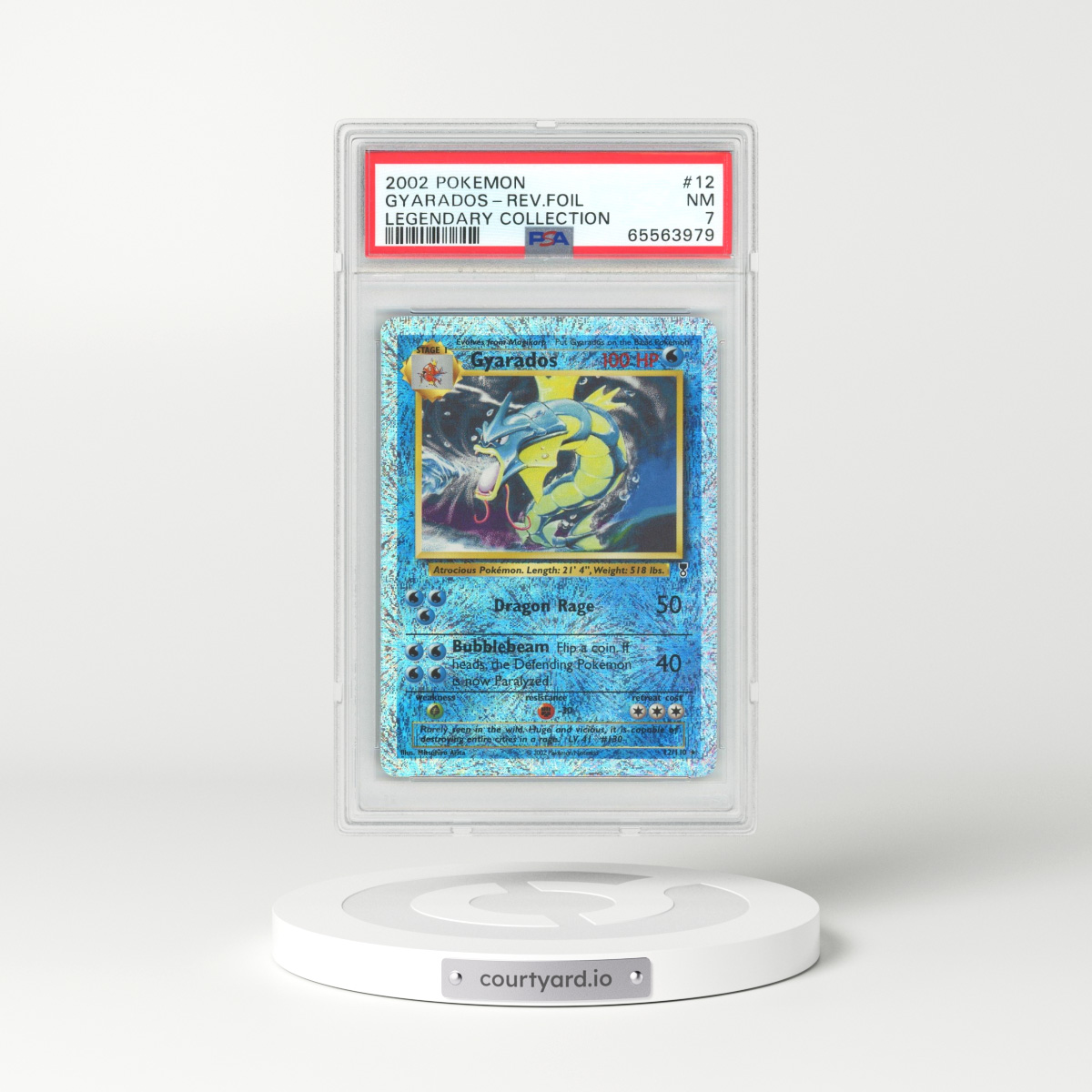 2002 Legendary Collection #12 Gyarados - Holo (PSA 7 NM