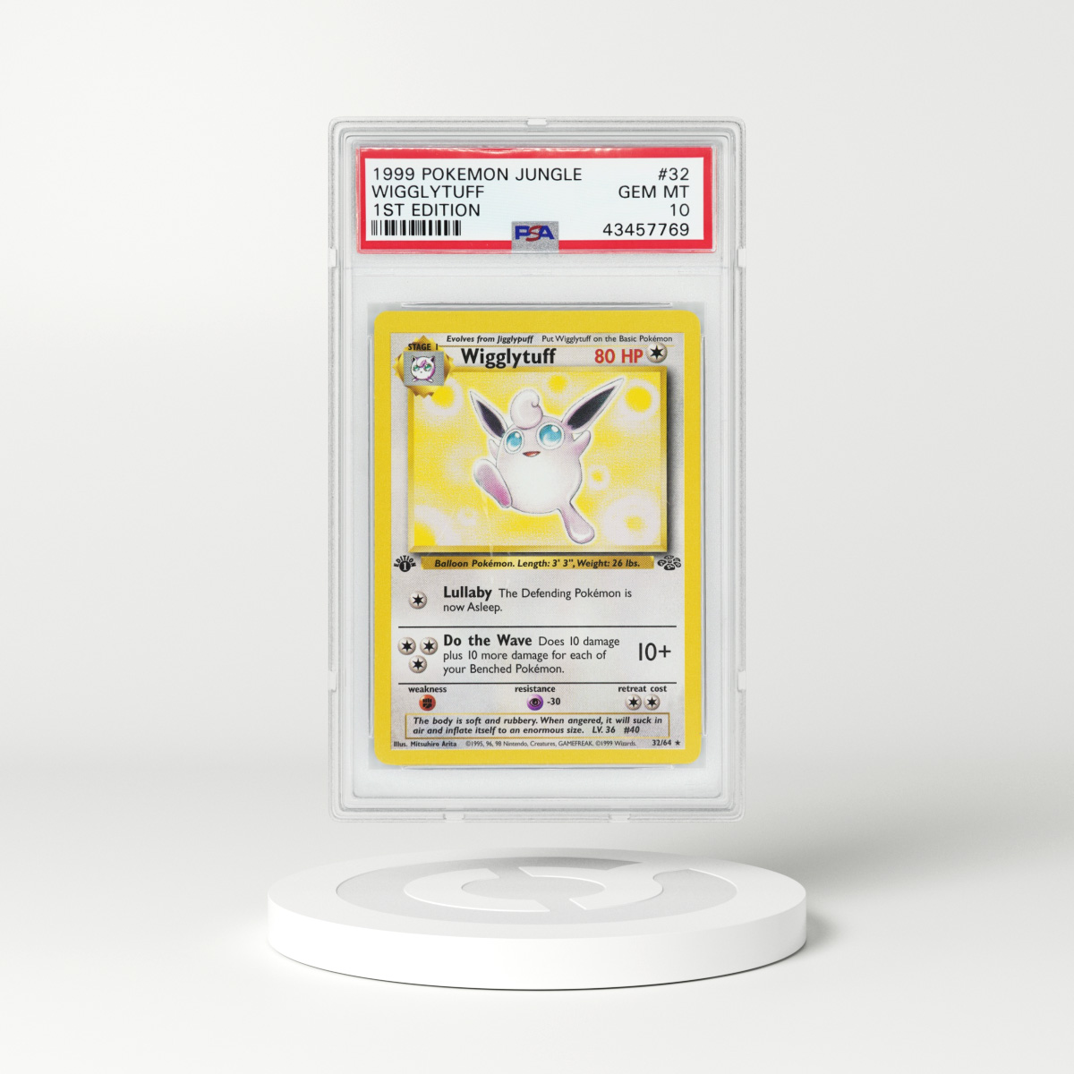 1999 Jungle #32 Wigglytuff - 1st Edition (PSA 10 GEM MINT)