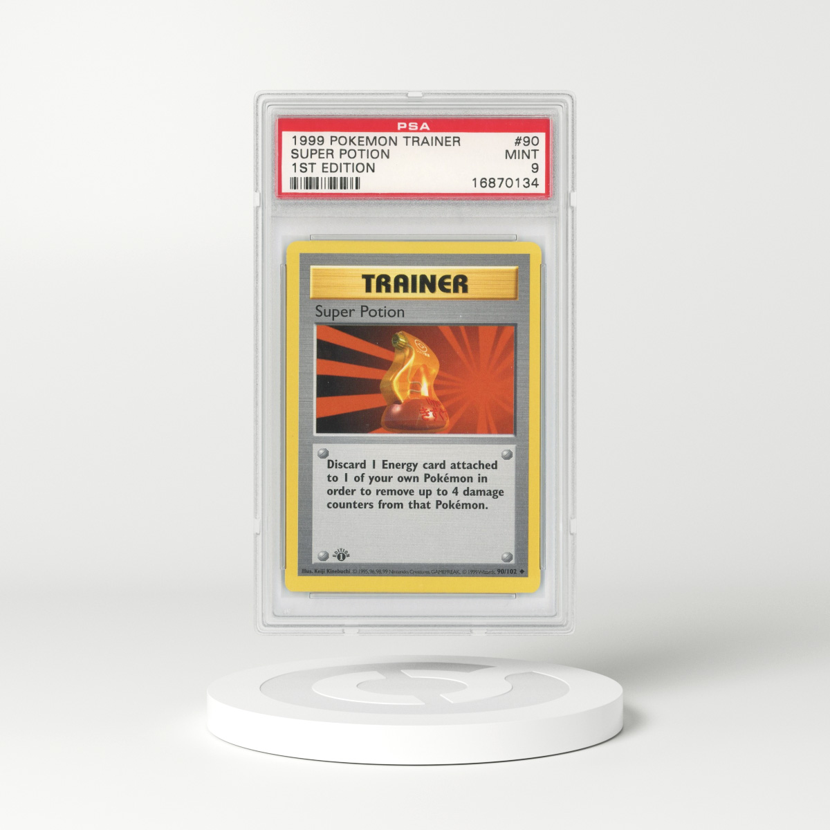 1999 Base Set #90 Super Potion - 1st Edition (PSA 9 MINT)