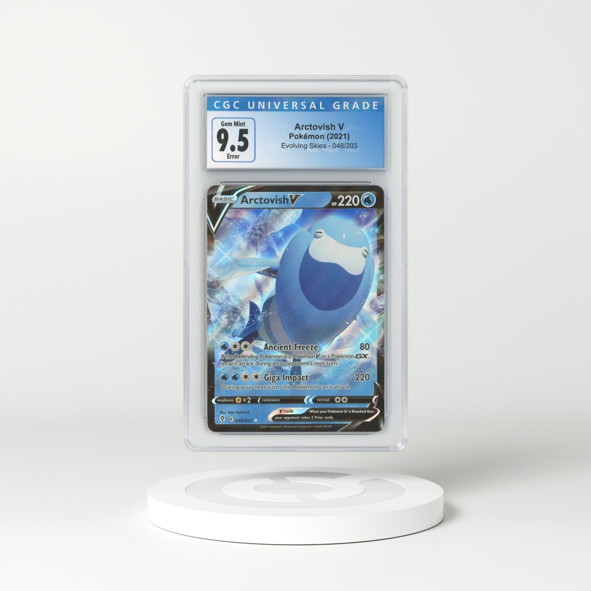 2021 Evolving Skies #48 Arctovish V - Full Art Holo (CGC 9.5 GEM MINT)