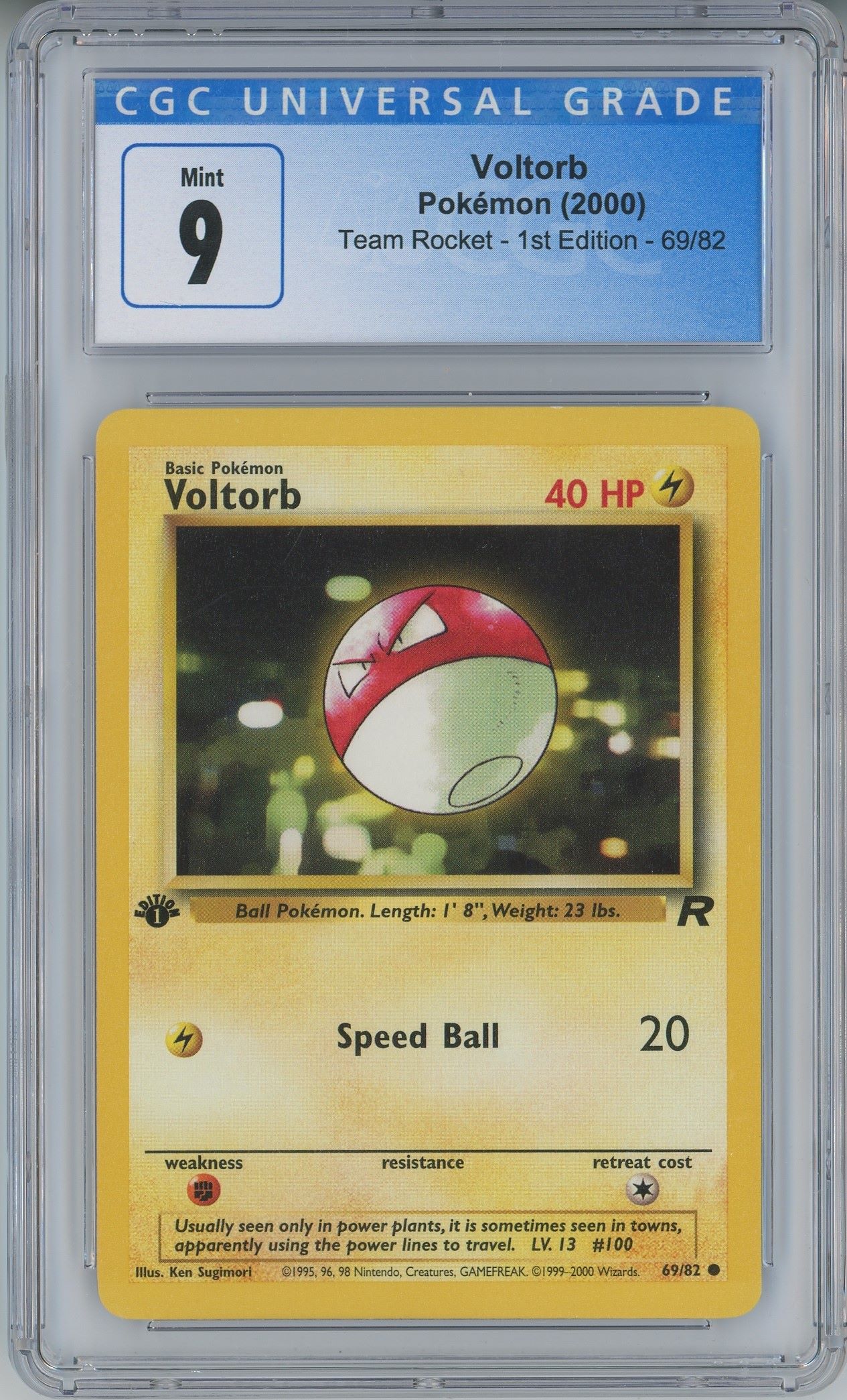 Voltorb (69/82) [Team Rocket 1st Edition]