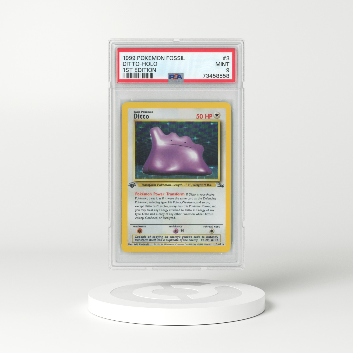 Aerodactyl 1999 Pokemon Fossil 1st Edition #1 Holo Pre-Release (PSA 9)