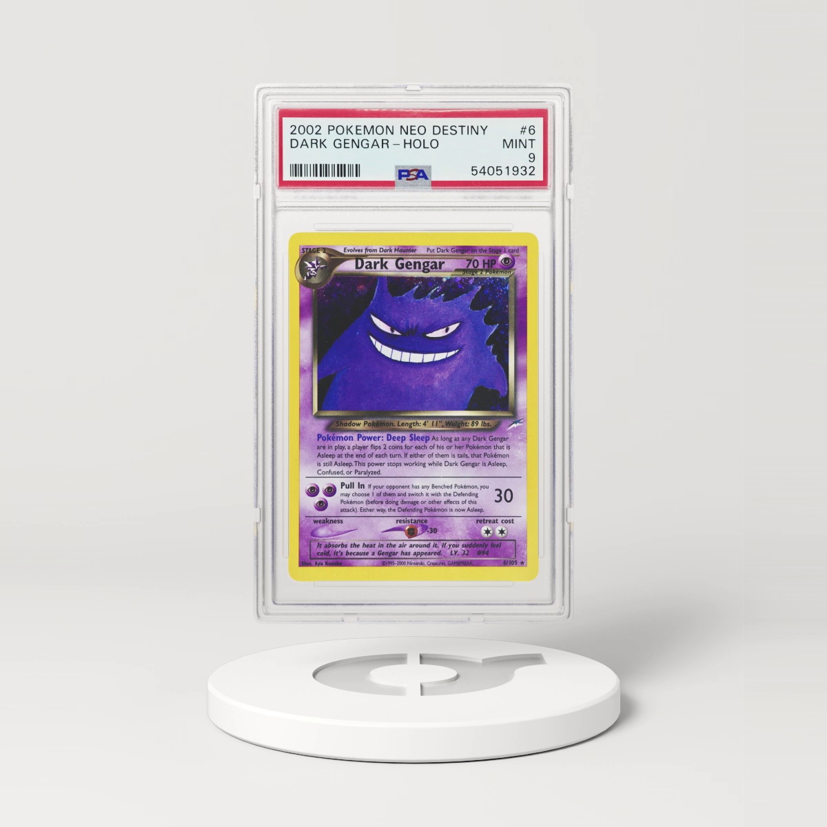 2002 Neo Destiny #6 Dark Gengar - Holo (PSA 9 MINT)