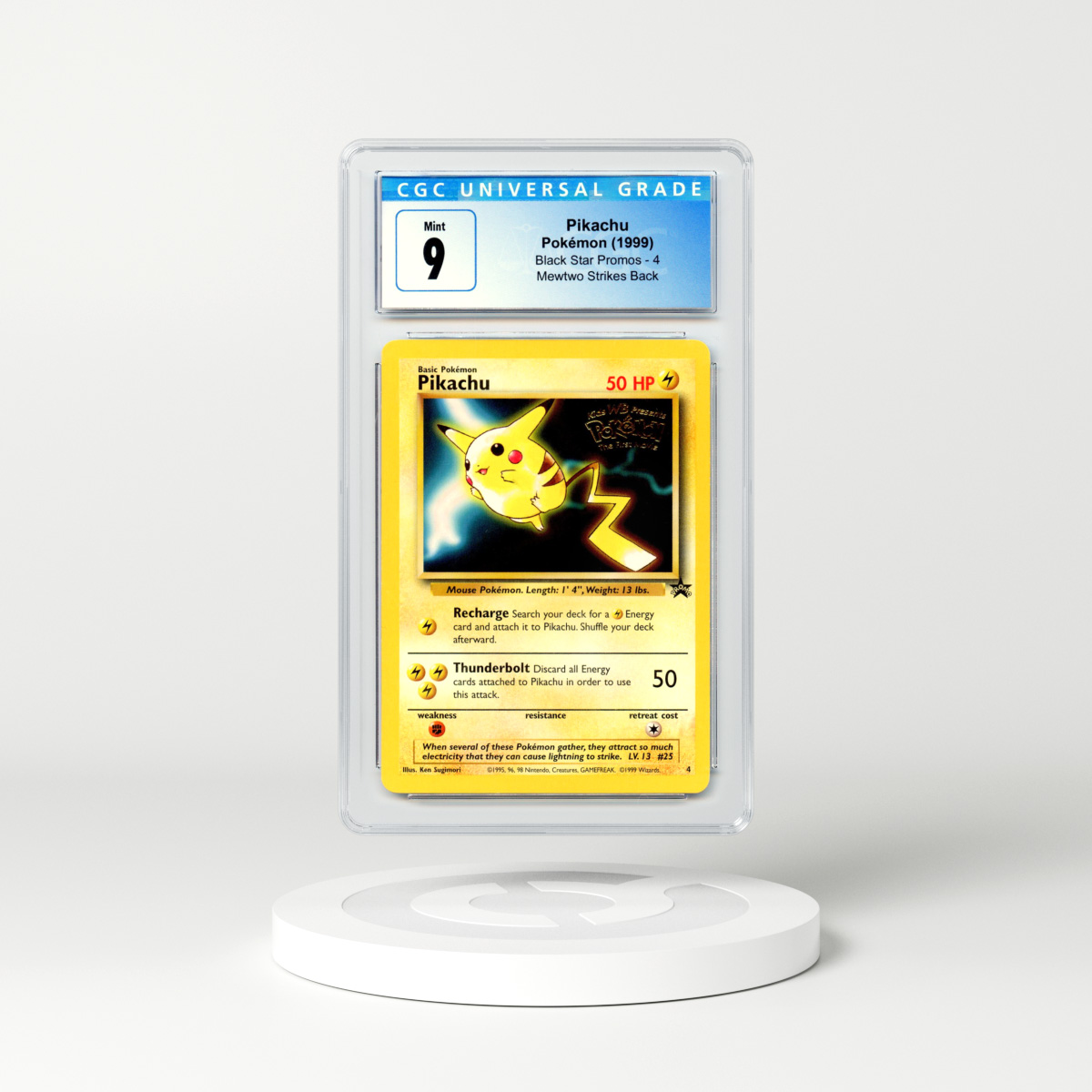 1999 Pokémon Movie Promo #4 Pikachu (CGC 9 MINT)