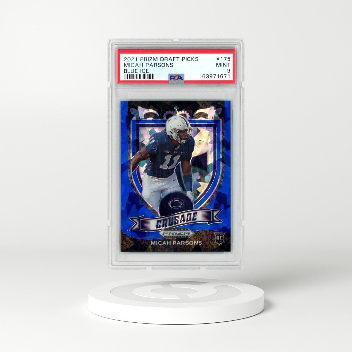 2021 Prizm Draft Picks Silver Crusade #175 Micah Parsons - Penn State Lions