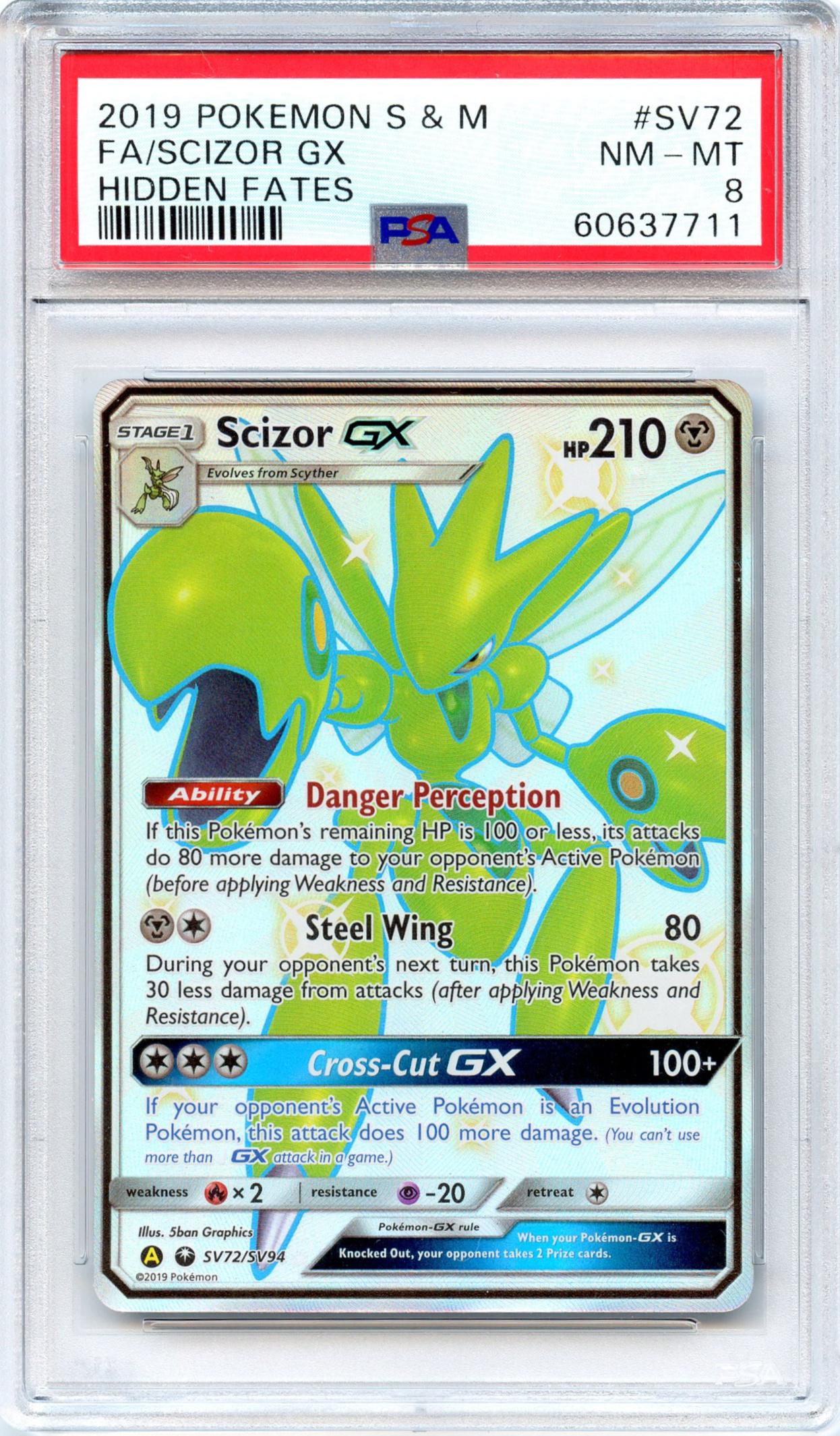 Scizor GX - Hidden Fates - Pokemon - Full Art 海外 即決-